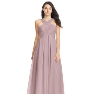 Azazie Kaleigh Vintage Mauve unaltered size 8